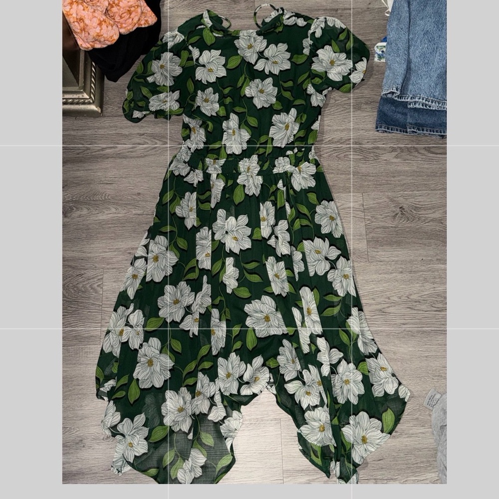Floral Green Dress